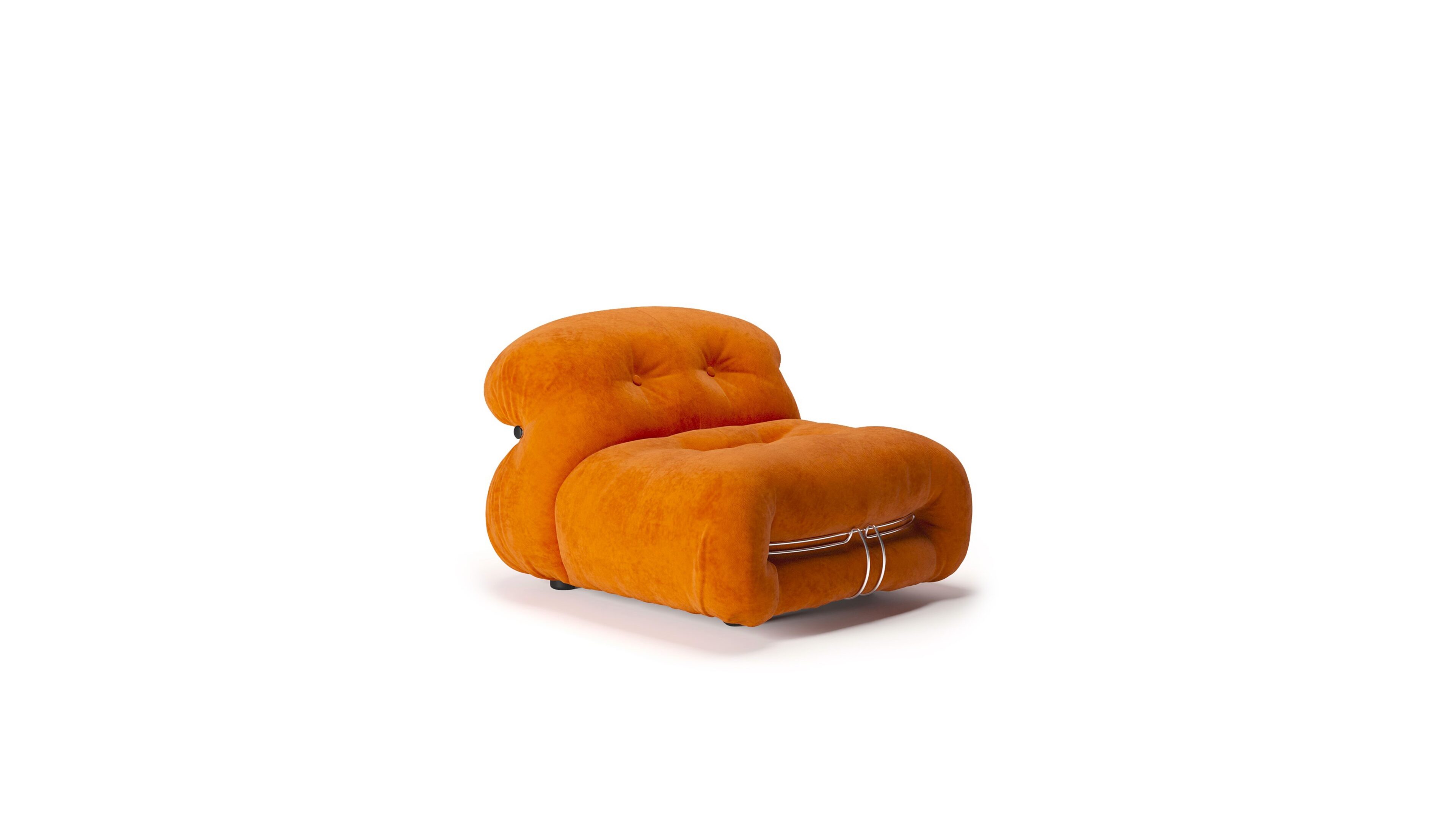 Hero image of the Soriana Single Sofa Armchair Chaise by Afra and Tobia Scarpa, designed by Afra and Tobia Scarpa, available online in Canada. Made by Archetype Forms.